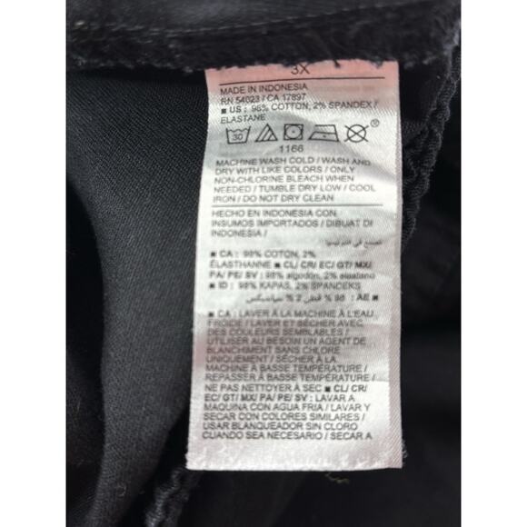 Old Navy Women's 3X Straight Comfort Waistband High Rise Black Pull-On Pants - Picture 7 of 16